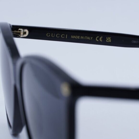 🕶️ New Gucci GG0024S 001 Sunglasses - Black Frame, Grey Lenses - Picture 8 of 12